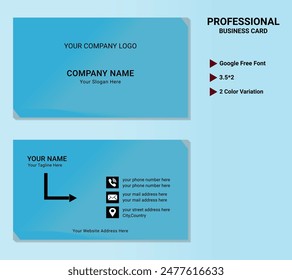 Compact business card design stunning for personal and corporate purposes