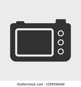 Compact camera icon. Vector illustration.