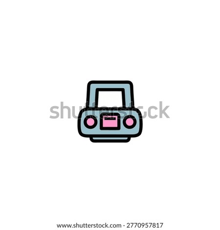 Compact Car Front View Vehicle Icon