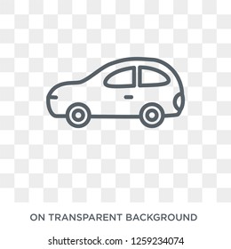 compact car icon. compact car design concept from Transportation collection. Simple element vector illustration on transparent background.