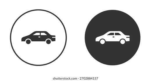 Ícone de carro compacto. Perfeito para interfaces web e app, apresentações, infográficos