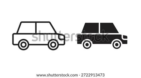 Compact car icon for web and app. vector illustration eps