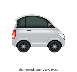 compact car mockup isolated icon