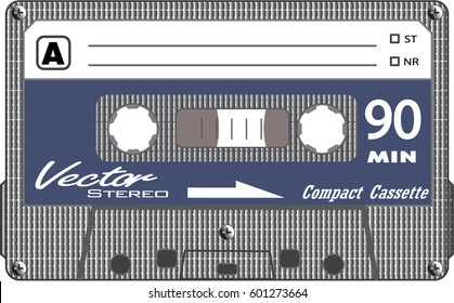 Compact cassette audio tape