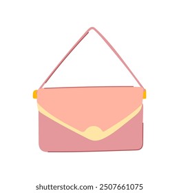 compact clutch bag cartoon. leather designer, formal casual, versatile statement compact clutch bag sign. isolated symbol vector illustration