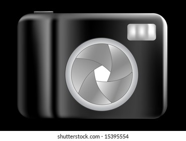 Compact digital camera design, good for logo or anything else
