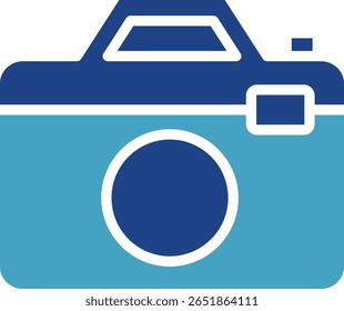 Compact digital camera icon or mirrorless camera captures every precious moment during vacation etc.