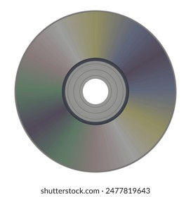 Compact disc blank. vector illustration