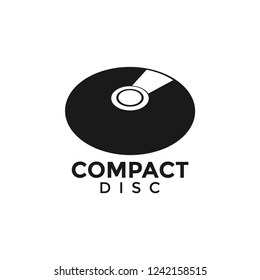 Compact disc CD graphic design template vector illustration