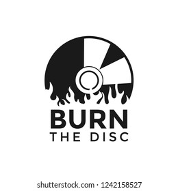 Compact disc CD graphic design template vector illustration