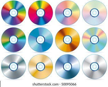 Compact disc collection - blend and gradient only