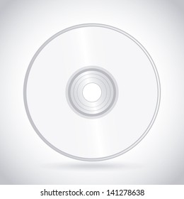 compact disc design over white background vector illustration