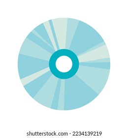 diseño de disco compacto sobre blanco