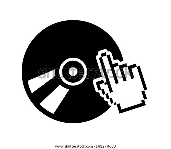 Compact Disc Design Over White Background Stock Vector (Royalty Free ...