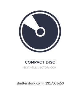 compact disc with glare icon on white background. Simple element illustration from Multimedia concept. compact disc with glare icon symbol design.