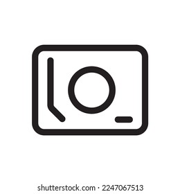 Compact Disc Gramophone Icon Outline