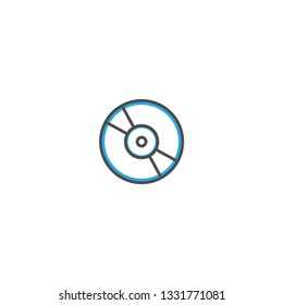 Compact disc icon design. Essential icon vector illustration design