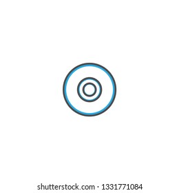 Compact disc icon design. Essential icon vector illustration design