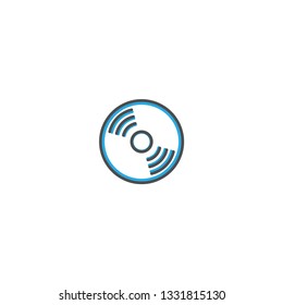 Compact disc icon design. Essential icon vector illustration design