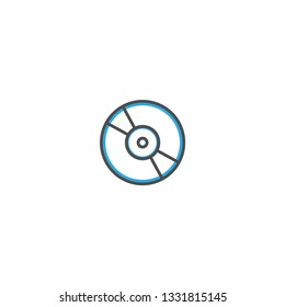 Compact disc icon design. Essential icon vector illustration design