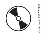 compact disc icon. Disc icon Flat line illustration. Cd line icon. Compact disc icon Simple outline vector logo. DVD Vector . Cd Vector. 