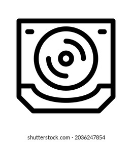 compact disc icon or logo isolated sign symbol vector illustration - high quality black style vector icons
