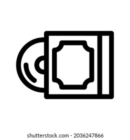 icono de disco compacto o logotipo símbolo de signo aislado ilustración vectorial - iconos vectoriales de estilo negro de alta calidad

