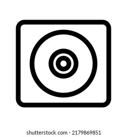 compact disc icon or logo isolated sign symbol vector illustration - high quality black style vector icons
