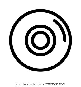 compact disc icon or logo isolated sign symbol vector illustration - high quality black style vector icons