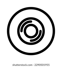 compact disc icon or logo isolated sign symbol vector illustration - high quality black style vector icons