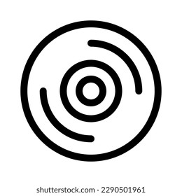 compact disc icon or logo isolated sign symbol vector illustration - high quality black style vector icons