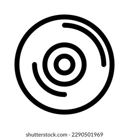 compact disc icon or logo isolated sign symbol vector illustration - high quality black style vector icons