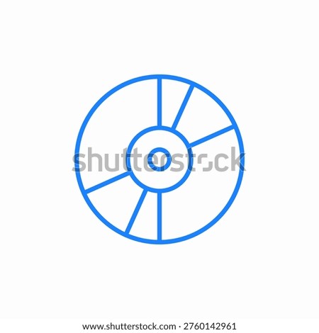 compact disc icon sign vector