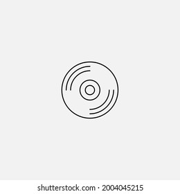 Compact disc icon sign vector,Symbol, logo illustration for web and mobile
