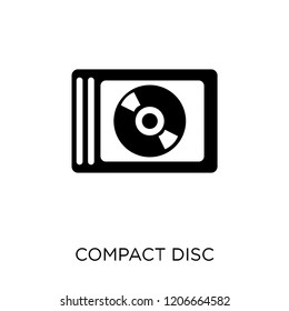Compact disc icon. Compact disc symbol design from Electronic devices collection.