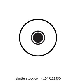 Compact disc icon template vector isolated illustration
