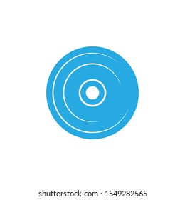 Compact disc icon template vector isolated illustration