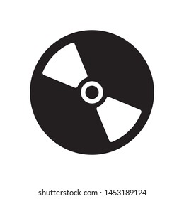 Compact disc icon in trendy flat style design. Vector graphic illustration. Suitable for website design, logo, app and ui. EPS 10.