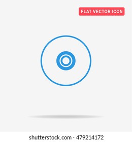 Compact disc icon. Vector concept illustration for design.