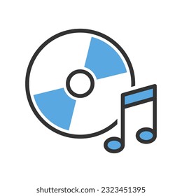 Compact disc icon vector on trendy design