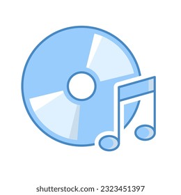 Compact disc icon vector on trendy design