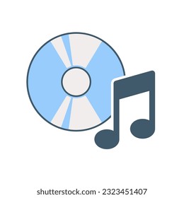 Compact disc icon vector on trendy design