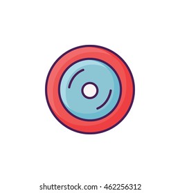 Compact Disc Illustration Icon