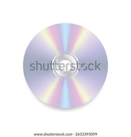 Compact disc, information storage, realistic cd vector illustration isolated on white background.