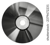 compact disc isolated on white background retro halftone effect cut-out audio computer collage element for mixed media vintage dotted texture magazine grunge punk style