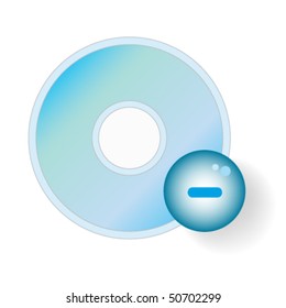 compact disc remove icon