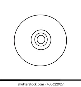 Compact Disc Storage Icon Illustration design