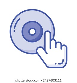 Compact disc vector design isolated on white background