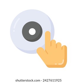 Compact disc vector design isolated on white background