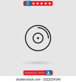 compact disc vector icon